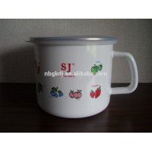 china wholesale common style cast iron enamel customized mugs